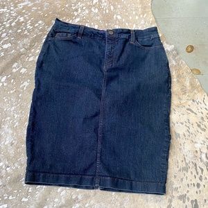 NYDJ denim jean skirt